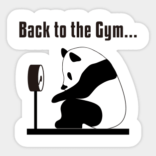 Back to the gym! Sticker